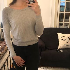 Grey long sleeve shirt